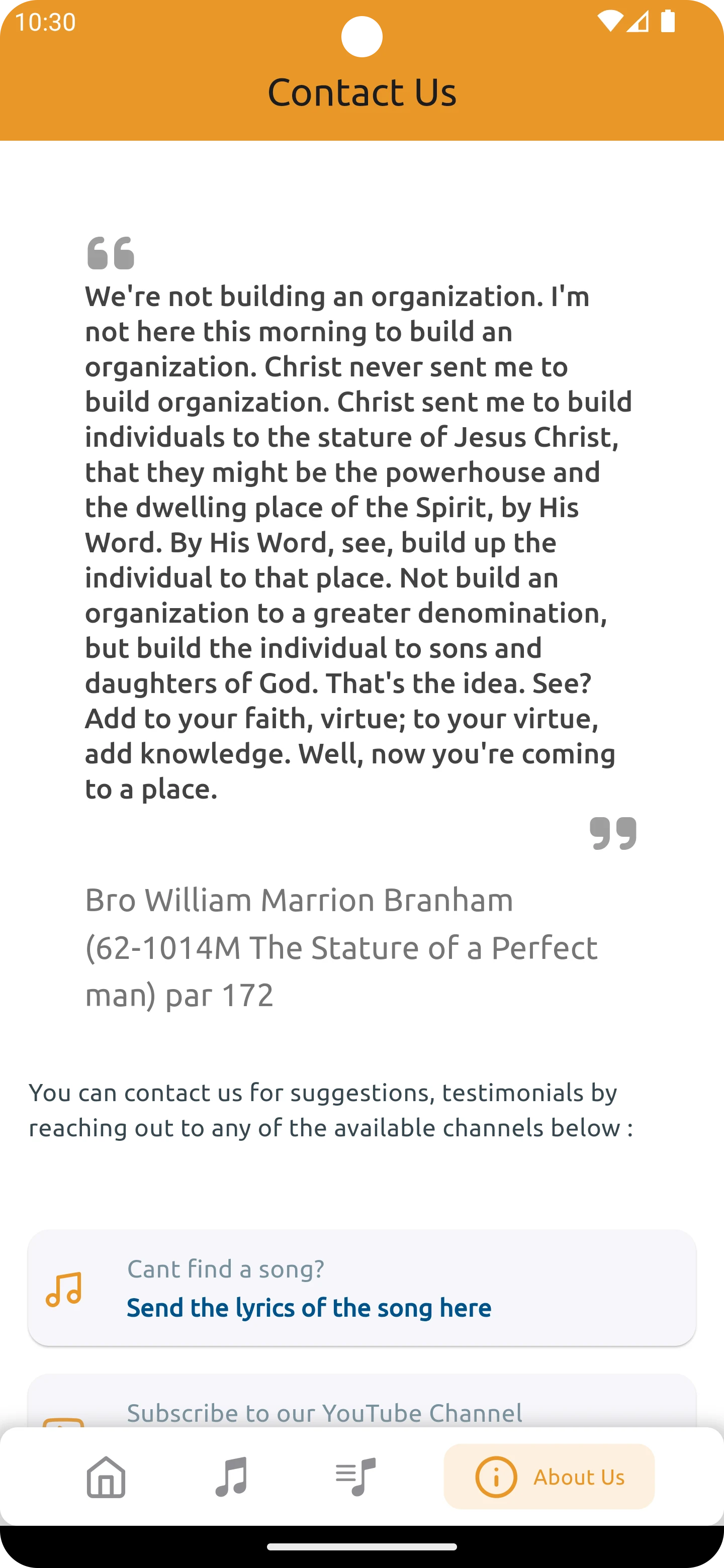 Spoken Word Ministry Song Book screenshot