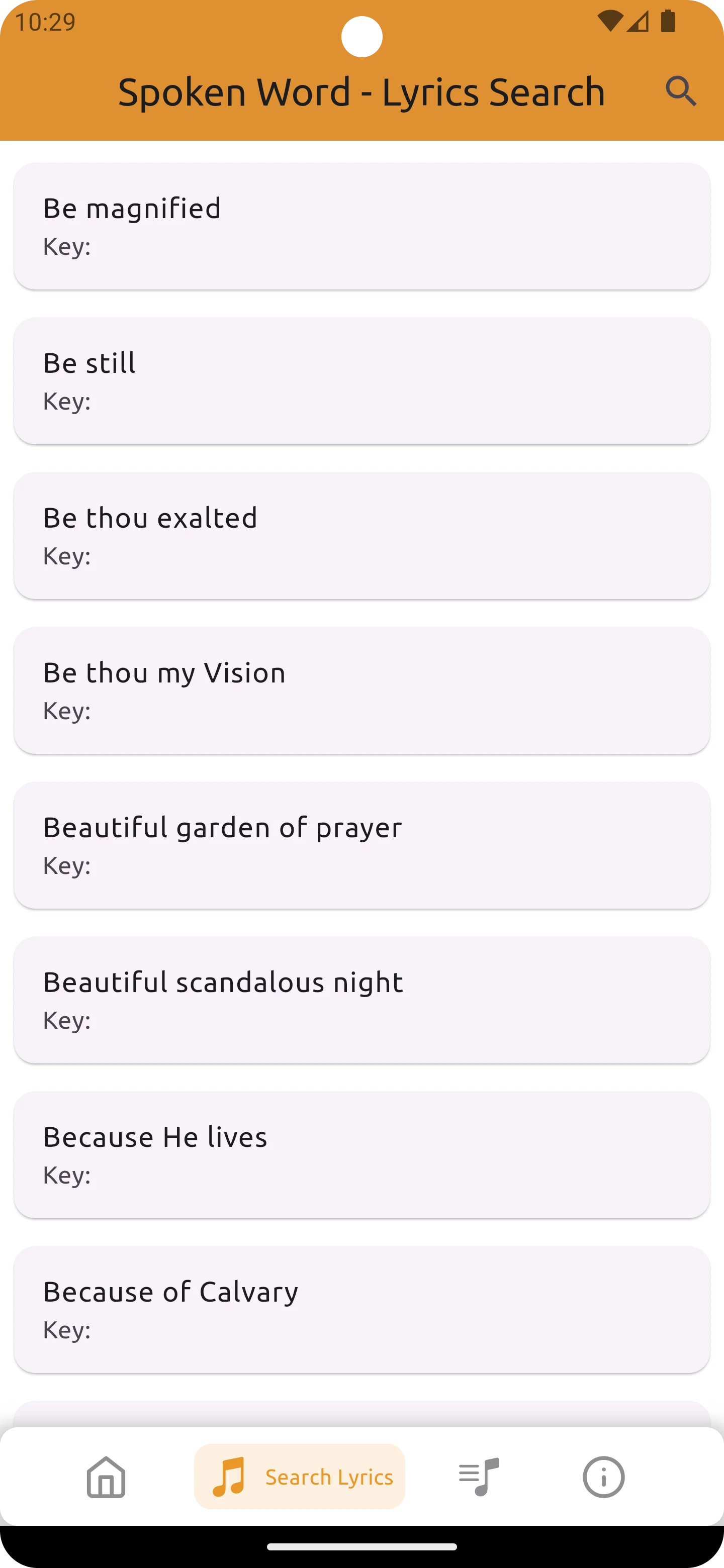 Spoken Word Ministry Song Book screenshot