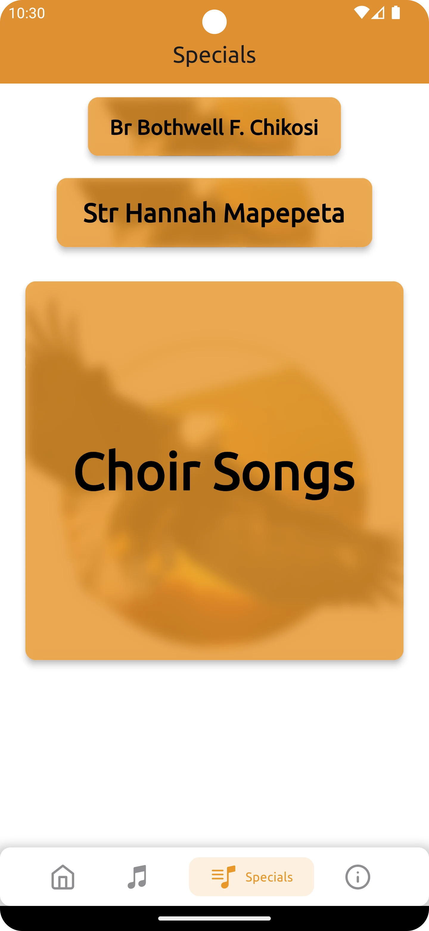 Spoken Word Ministry Song Book screenshot